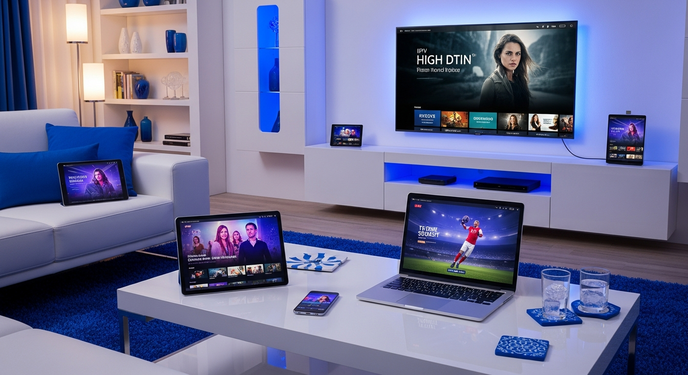 IPTV Compatible Tous les Appareils - Smart TV, Mobile, Fire Stick